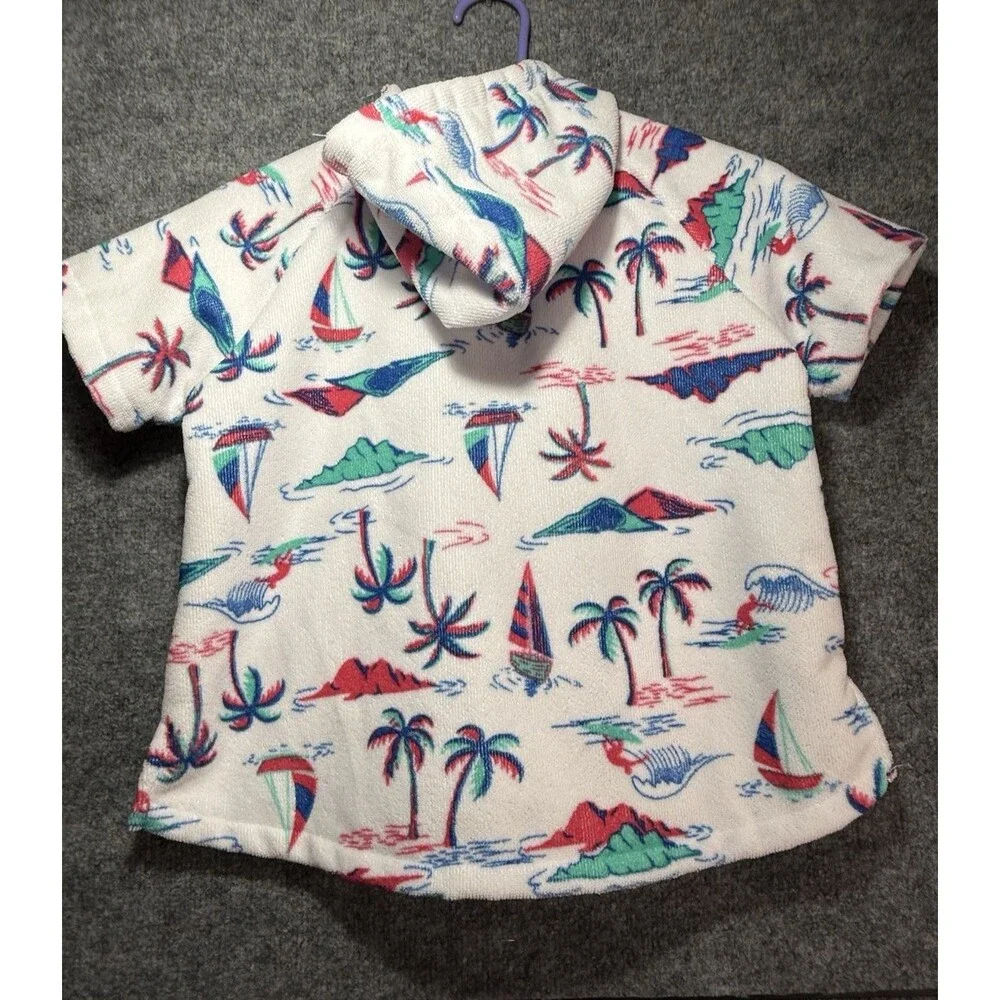 Tommy Bahama Boys Cover‑Up – Size 3–6 (S/M) – Palm Tree Print – NWT